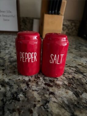 Red Ceramic Salt and Pepper Shakers